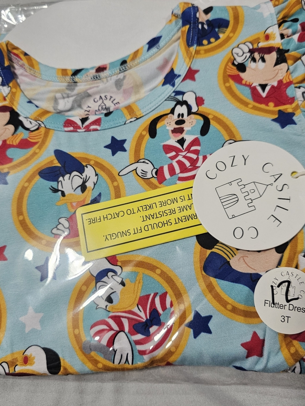 Cozy Castle Disney Character Flutter Dress - Light Blue